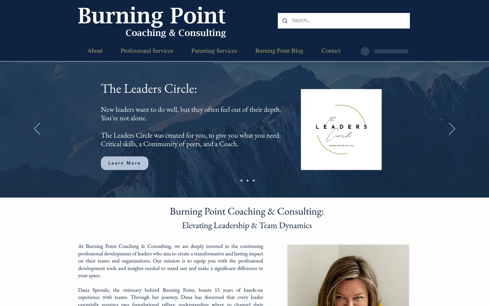 Burning Point website