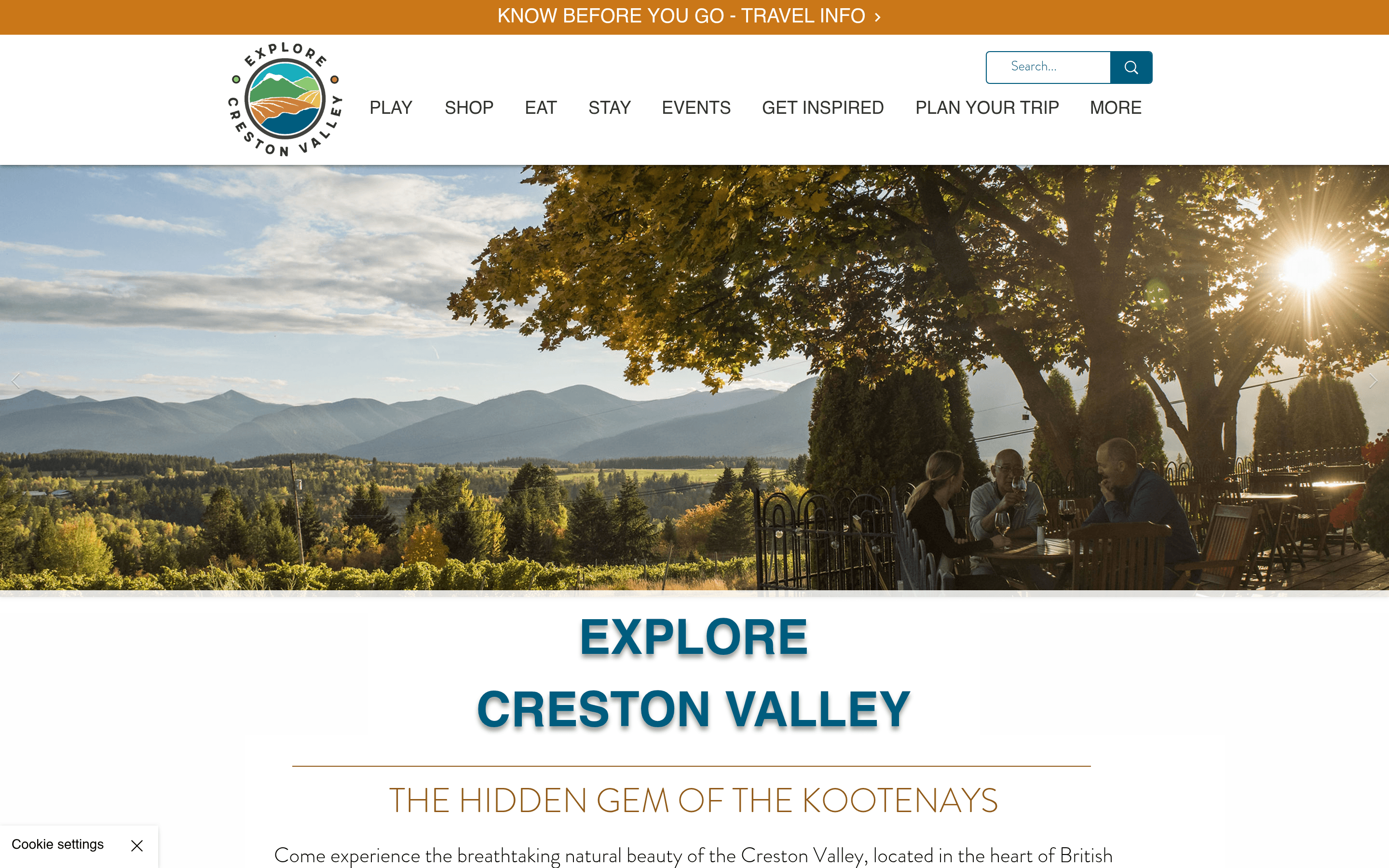 Explore Creston Valley website