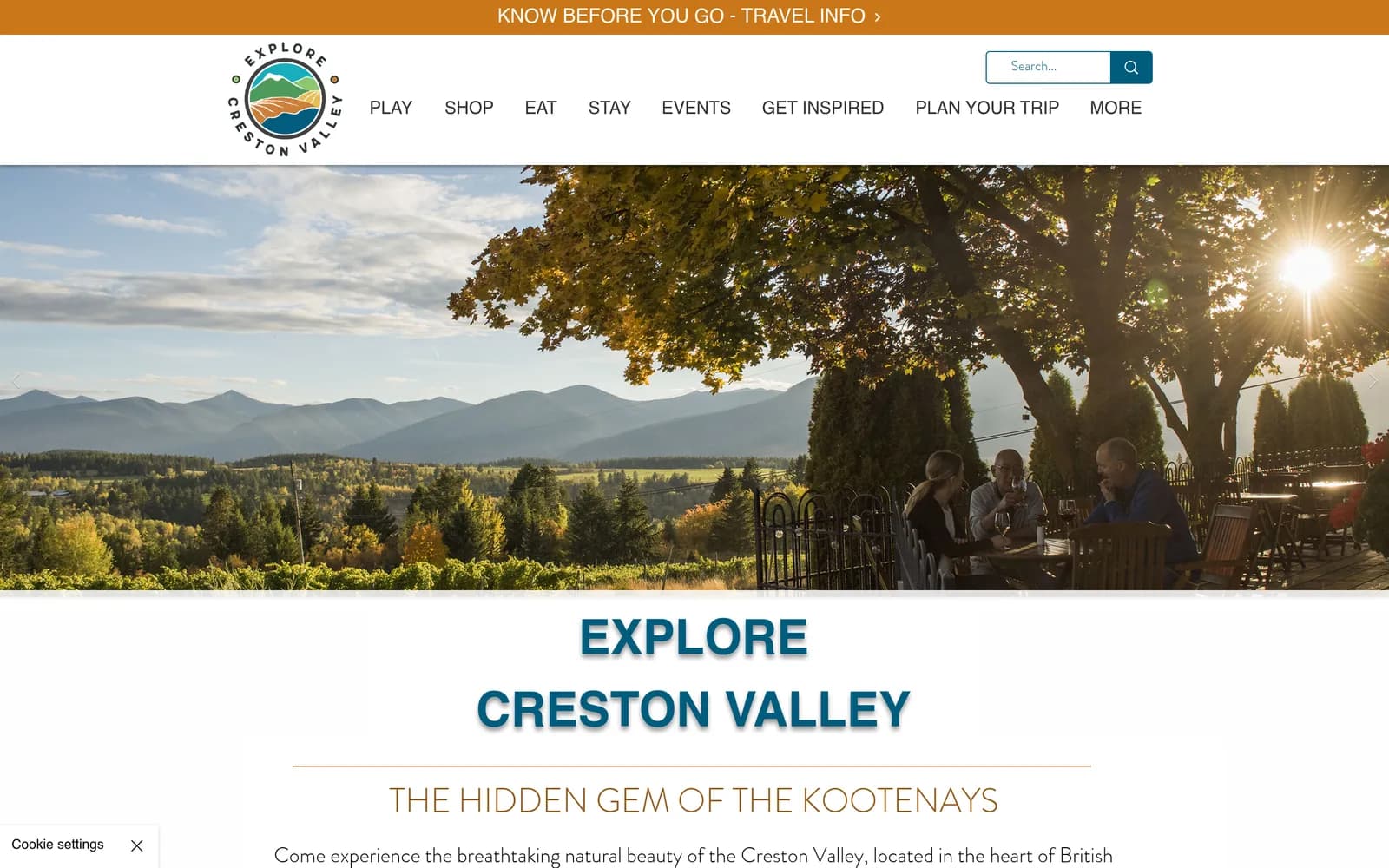 Explore Creston Valley website