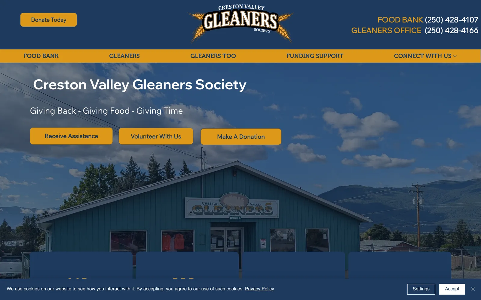 Gleaners Society website