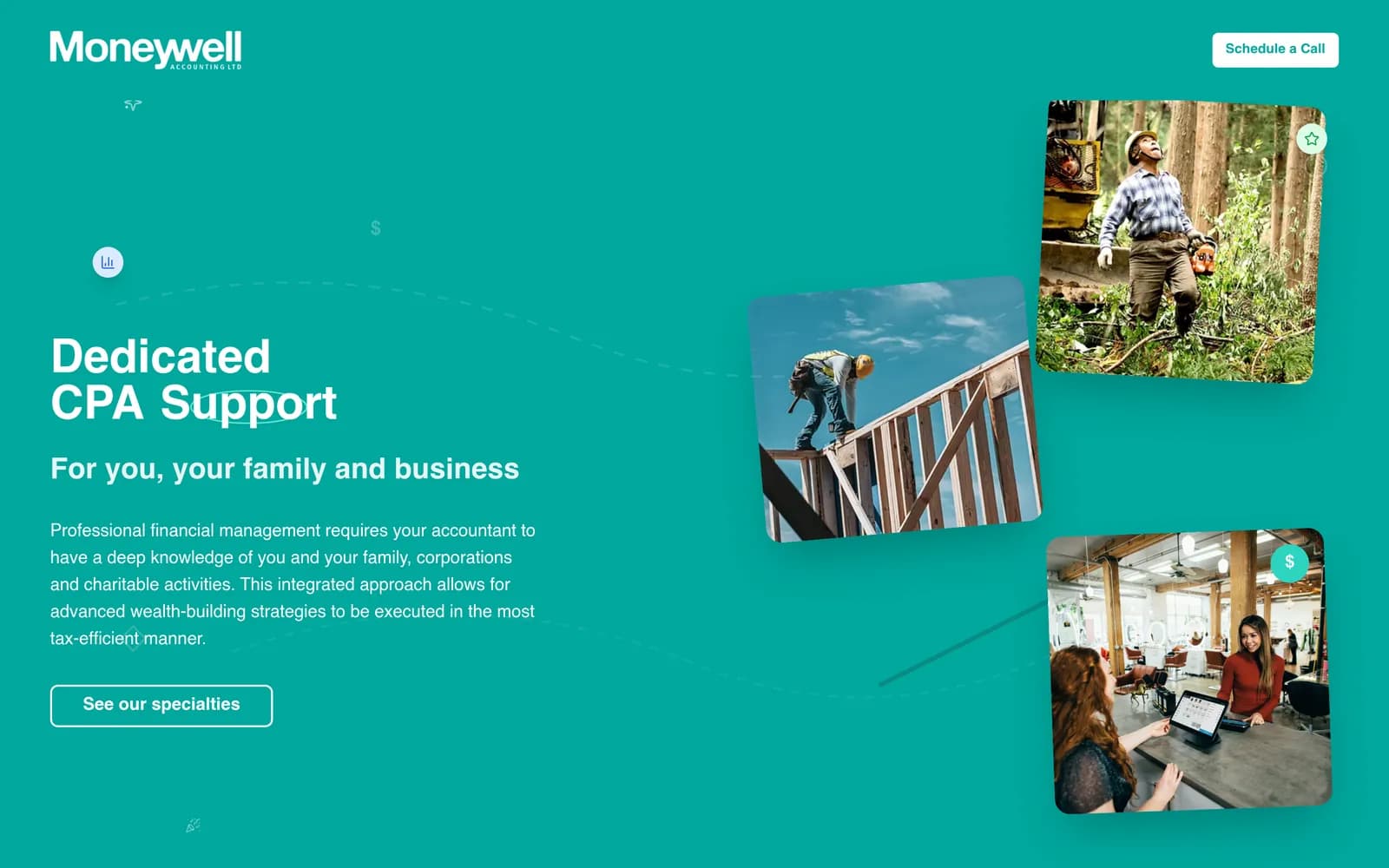 Moneywell Accounting website