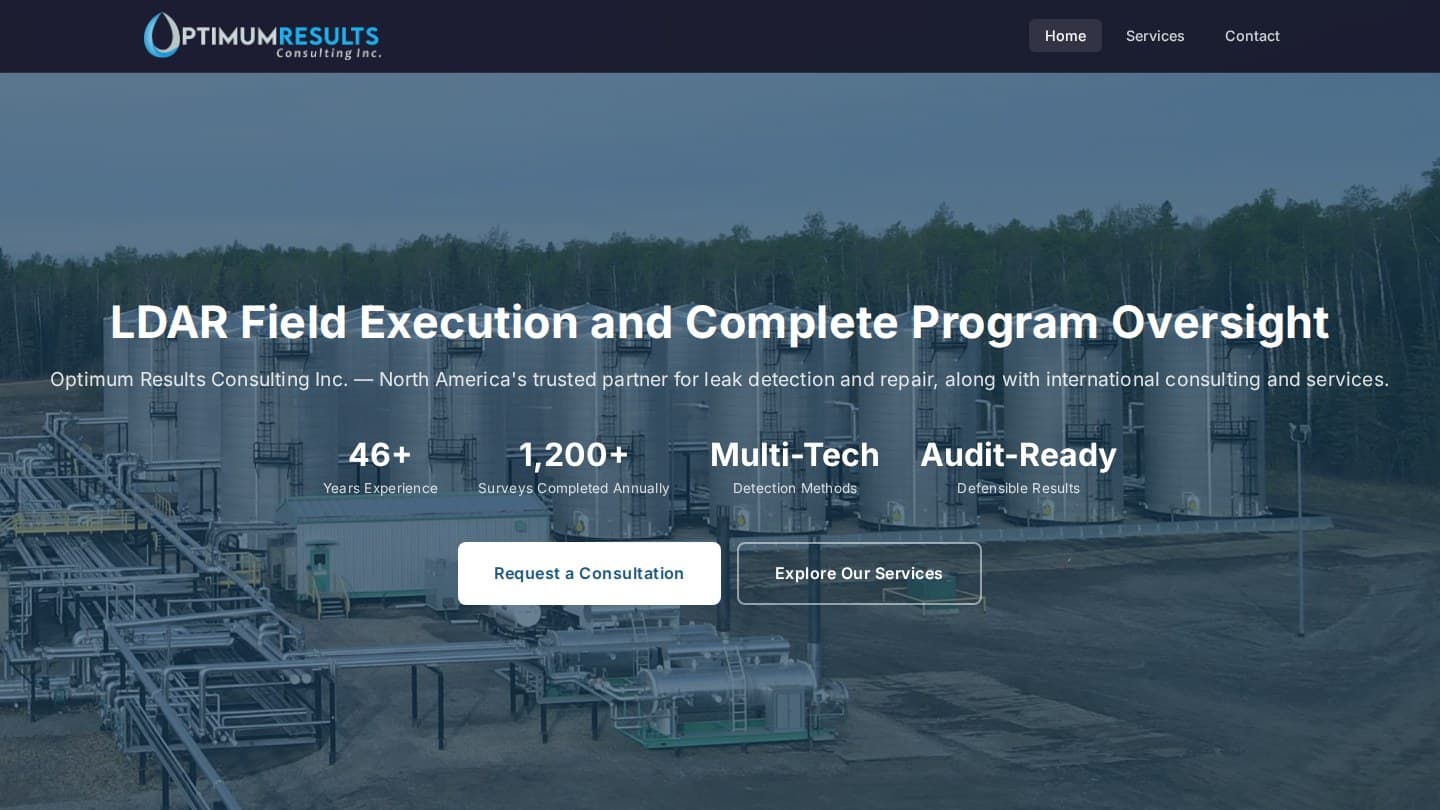 Optimum Results website